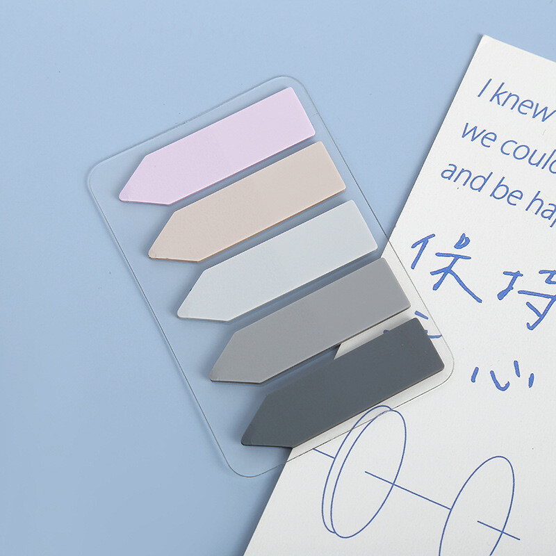 Стикери от 20 листа Прозрачни флуоресцентни указателни раздели Знамена Лепкава бележка Канцеларски материали Деца Училищни офис консумативи