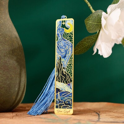 1PC Отметка в китайски стил Висулка с пискюл Ретро Щипка за книга Метална пагинационна маркировка Канцеларски материали Подарък за ученици Училищни офис консумативи