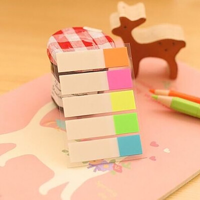 5 spalvų rodyklės skirtukai Dozatorius Planner Lipdukai Skirstuvas Biuro reikmenys Lipdukai 100 lapų / pakuotė Biuro, kultūros ir švietimo