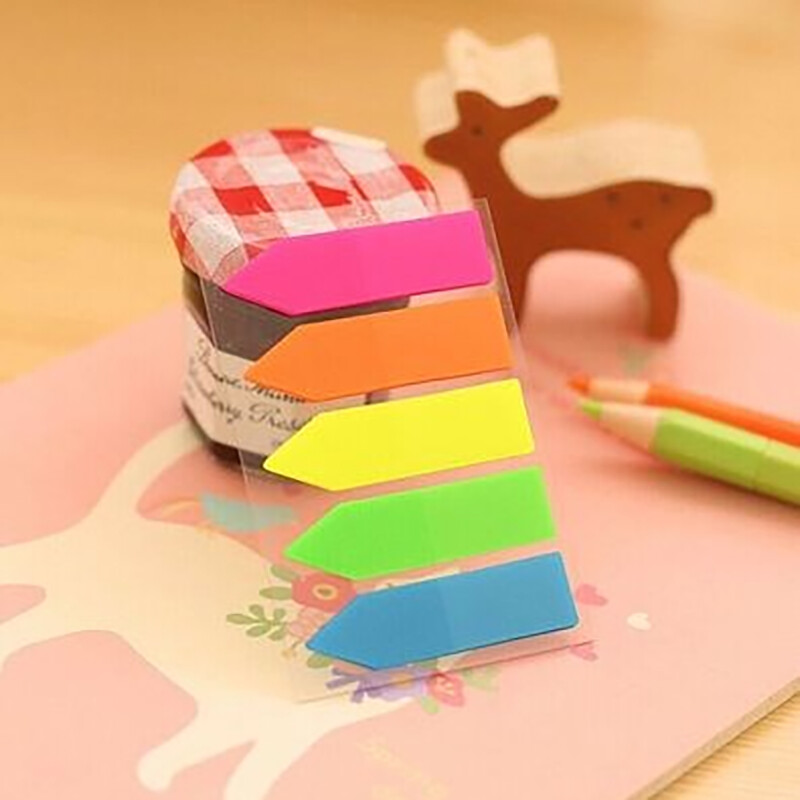 5 spalvų rodyklės skirtukai Dozatorius Planner Lipdukai Skirstuvas Biuro reikmenys Lipdukai 100 lapų / pakuotė Biuro, kultūros ir švietimo