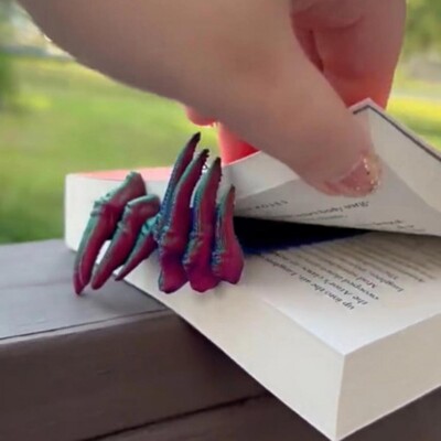 1 kom. Fleksibilne knjižne oznake za učenje Unikatni kreativni Halloween Devil Hand Bookmark Ornament Oznake za knjige Školski pribor