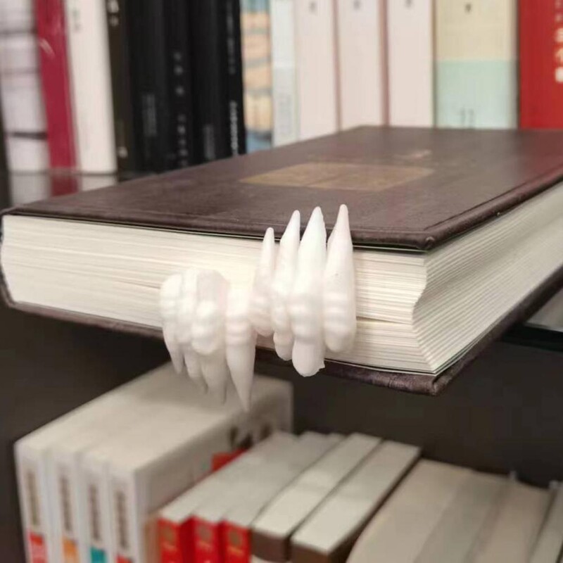 1 tk Paindlik järjehoidja õppekirjatarbed unikaalsed loomingulised halloweeni kuradi käsi järjehoidja kaunistus raamatumärk koolitarbed