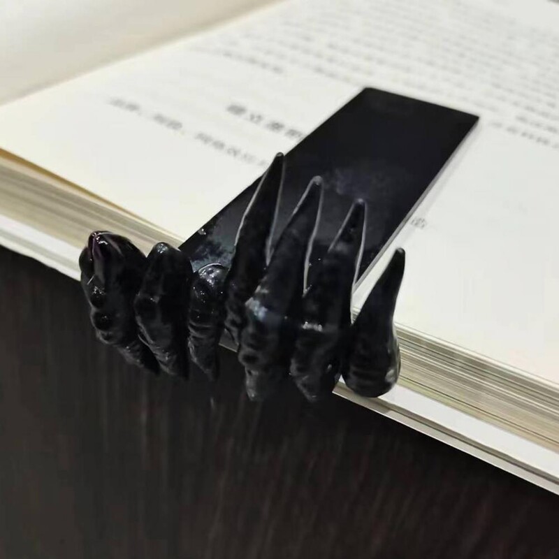 1 tk Paindlik järjehoidja õppekirjatarbed unikaalsed loomingulised halloweeni kuradi käsi järjehoidja kaunistus raamatumärk koolitarbed