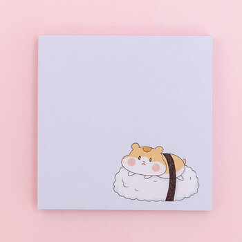 1 τεμ Lytwtw\'s Cute Kawaii Hamster Bear Sticky Notes Pad σημειωματάριο Σελιδοδείκτης χαρτικά γραφείου Σχολική προμήθεια αυτοκόλλητο