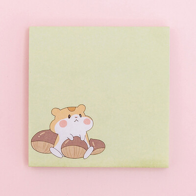 1 kom. Lytwtw's Cute Kawaii Hamster Bear Ljepljive bilješke Memo Pad Oznaka Uredski pribor Školski pribor Planer Naljepnica