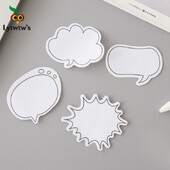 1 бр. Lytwtw's Cute Kawaii Dialog Sticky Notes Creative Notepad Memo Pads Офис Училищни пособия Канцеларски стикери Лепило