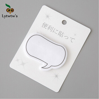 1 τεμ Lytwtw\'s Cute Kawaii Dialog Sticky Notes Creative Notepad Memo Pads Σχολικά προμήθειες γραφείου Αυτοκόλλητα γραφικής ύλης αυτοκόλλητα