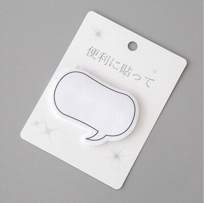 1 бр. Lytwtw's Cute Kawaii Dialog Sticky Notes Creative Notepad Memo Pads Офис Училищни пособия Канцеларски стикери Лепило
