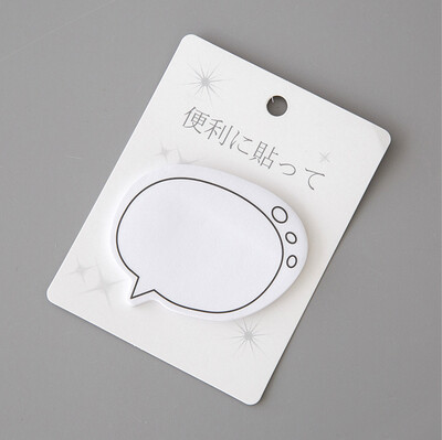 1 бр. Lytwtw's Cute Kawaii Dialog Sticky Notes Creative Notepad Memo Pads Офис Училищни пособия Канцеларски стикери Лепило