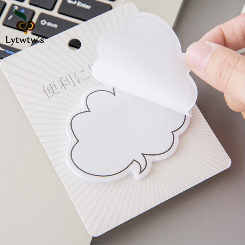1 бр. Lytwtw's Cute Kawaii Dialog Sticky Notes Creative Notepad Memo Pads Офис Училищни пособия Канцеларски стикери Лепило