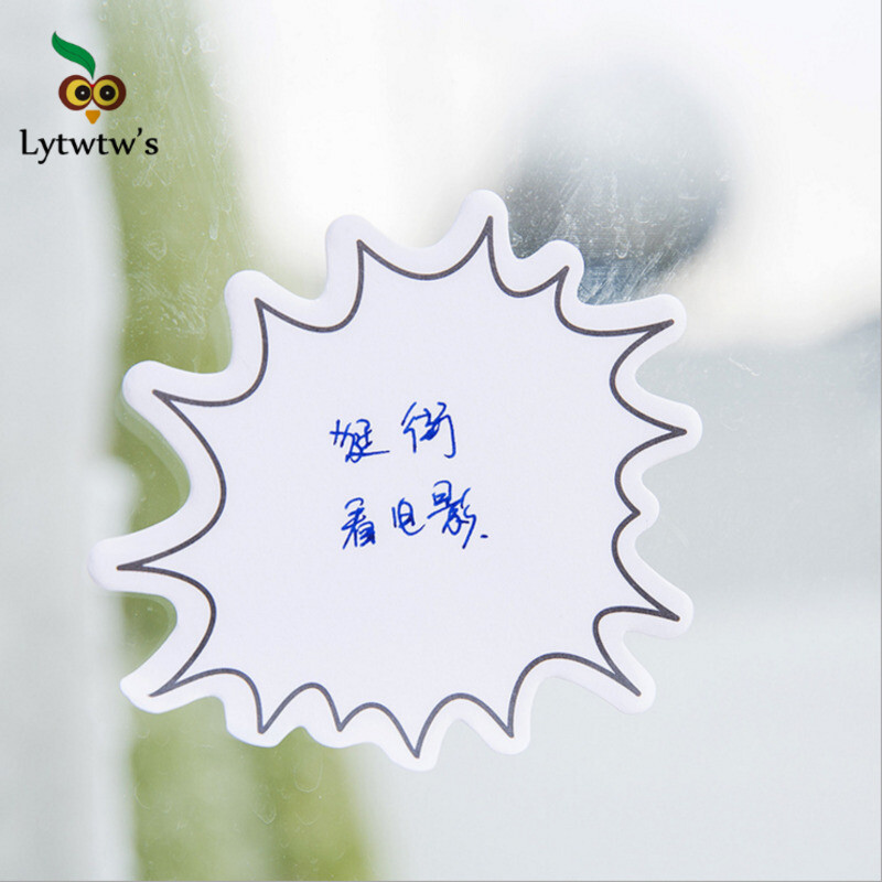 1 бр. Lytwtw's Cute Kawaii Dialog Sticky Notes Creative Notepad Memo Pads Офис Училищни пособия Канцеларски стикери Лепило