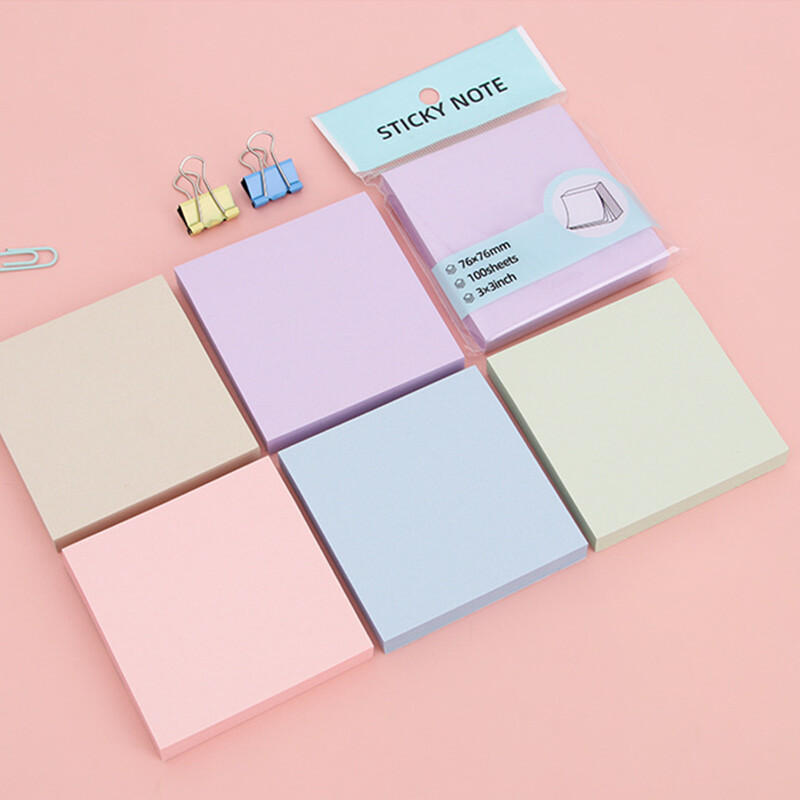100 listova Ljepljive bilješke Podlošci Posits Uredske naljepnice Papirnate naljepnice Posted It Memo Bilježnica Bilježnica Školska uredska poruka Naljepnica u boji