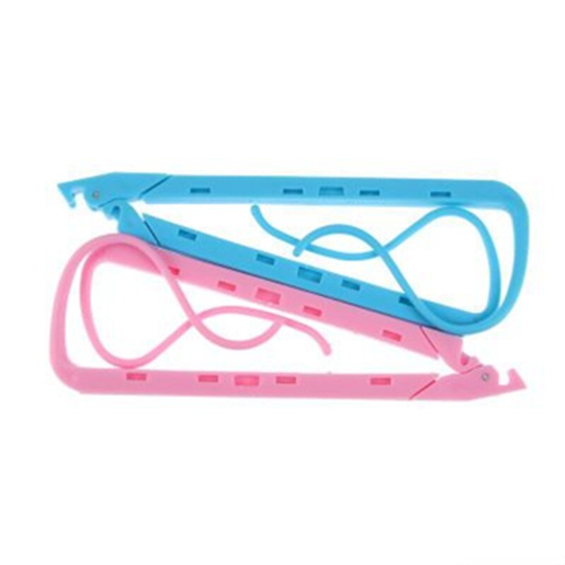 Творческа сгъваема синя/розова пластмасова стойка за страници за книги, книга с фиксирана щипка против автоматично обръщане на страници, отметка за ученик, удобна джаджа за четене