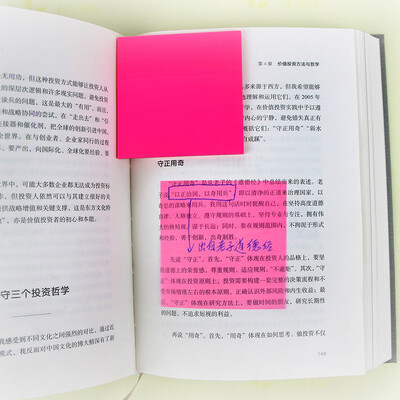 CHEN LIN 50 de foi Bloc-note colorat transparent PET Note postate autoadezive Planificator autocolant Blocnotes Rechizite școlare