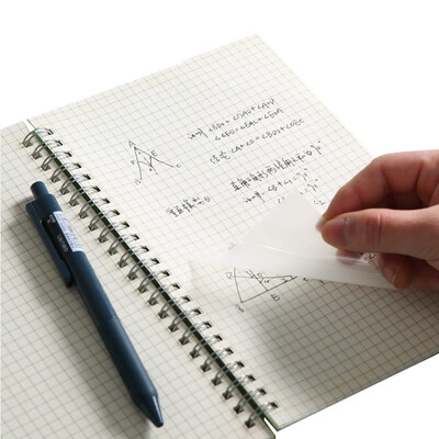 CHEN LIN 50 de foi Bloc-note colorat transparent PET Note postate autoadezive Planificator autocolant Blocnotes Rechizite școlare