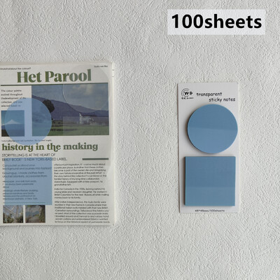 100 listova prozirnih ljepljivih bilješki, naljepnica, blokova za bilješke, papira, prozirne bilježnice, školskog pribora, uredskog pribora