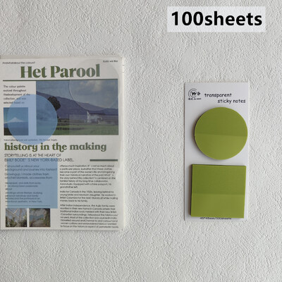 100 listova prozirnih ljepljivih bilješki, naljepnica, blokova za bilješke, papira, prozirne bilježnice, školskog pribora, uredskog pribora