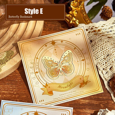 Отметка с пеперуда в китайски стил Висулка с пискюл Ретро щипка за книга Метална маркировка за страници Подарък за ученик Канцеларски материали Училищни офис принадлежности