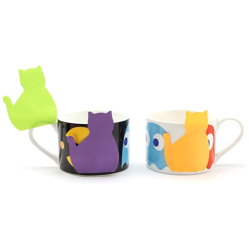 240 listova ljepljivih bilješki u obliku mačke, 8 boja, svijetlih šarenih ljepljivih blokova, 30 listova/bloka