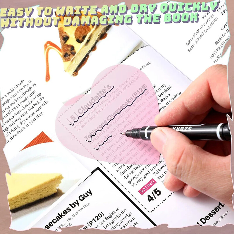 160 lehte armastussüda fluorestseeruv värv läbipaistev kleepmärkmed Märkmikuplaneerija Kleebised Kirjatarbed Kooli kontoritarbed