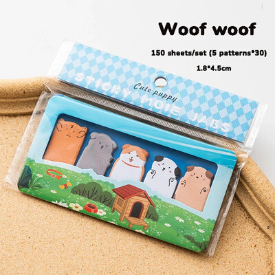 150 листа/комплект Карикатури Животни Лепящи бележки Класифицирани индексиращи стикери Отметки Бележници Канцеларски материали