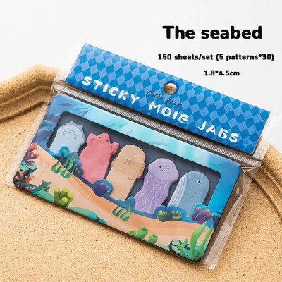 150 листа/комплект Карикатури Животни Лепящи бележки Класифицирани индексиращи стикери Отметки Бележници Канцеларски материали