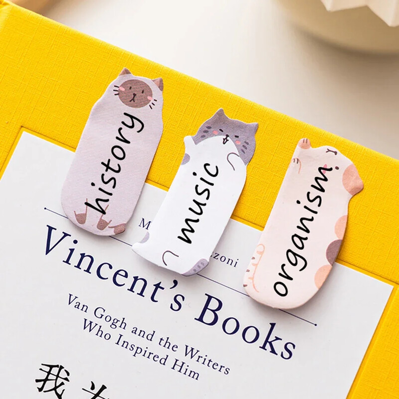 150 листа/комплект Карикатури Животни Лепящи бележки Класифицирани индексиращи стикери Отметки Бележници Канцеларски материали