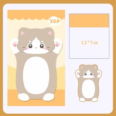 1 buc. Cute Kawaii Cat Kitty Note lipicioase Autocolant Memo Pad Scrapbooking Scoala Rechizite de birou Papetarie Semn de carte cadou