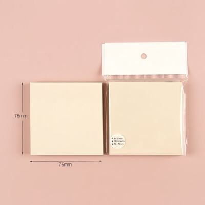 100 листа Цветни лепкави бележки Блокчета Posits Канцеларски материали Хартиени стикери Публикувано Бележник Бележник Бележник Училищен офис Стикер със съобщения