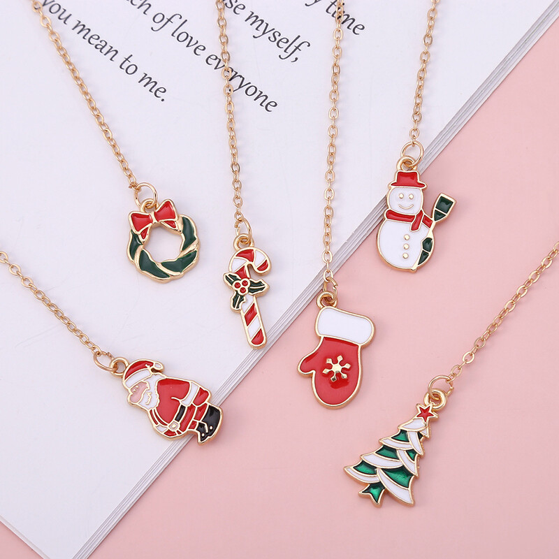 1 бр. Мини коледна метална отметка за студентски подаръци Маркер за страница на книга Kawaii Канцеларски материали Училищни офис консумативи Творческа отметка