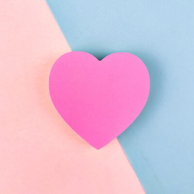 100 de coli Note lipicioase colorate Note post auto lipicioase Săgeată inimă Blocnote creative Planificator autocolant pentru rechizite școlare de birou