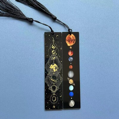 2tk Akrüül Järjehoidjad Õpilaste õppetarbed Kirjatarbed Kingitused Dekoratsioon Kingitused Raamatukontor Elupuu Kuu Taro elemendi muster