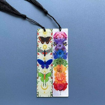 2tk Akrüül Järjehoidjad Õpilaste õppetarbed Kirjatarbed Kingitused Dekoratsioon Kingitused Raamatukontor Elupuu Kuu Taro elemendi muster