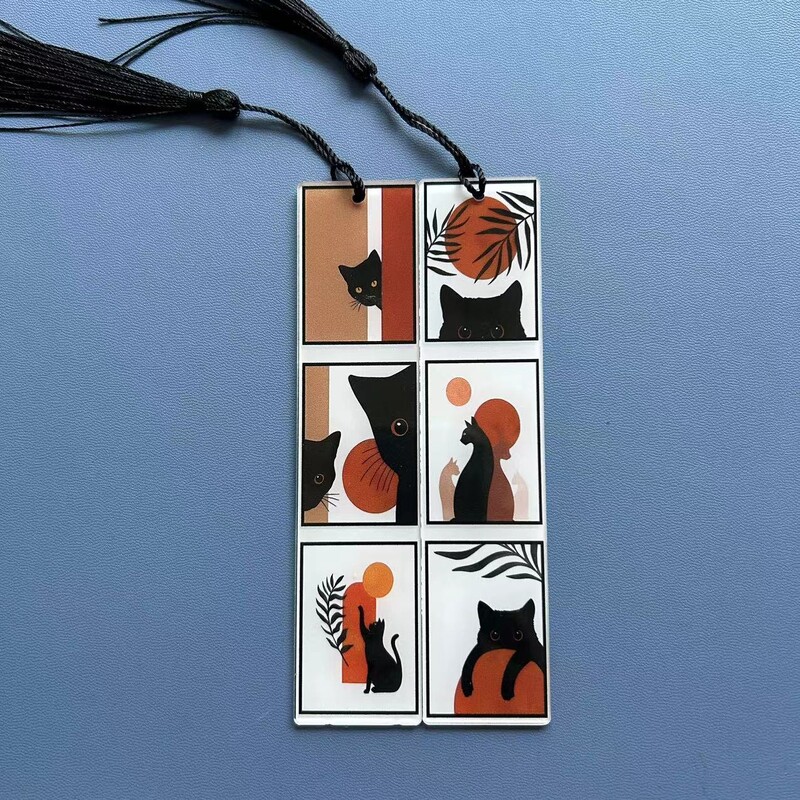 2tk Akrüül Järjehoidjad Õpilaste õppetarbed Kirjatarbed Kingitused Dekoratsioon Kingitused Raamatukontor Elupuu Kuu Taro elemendi muster