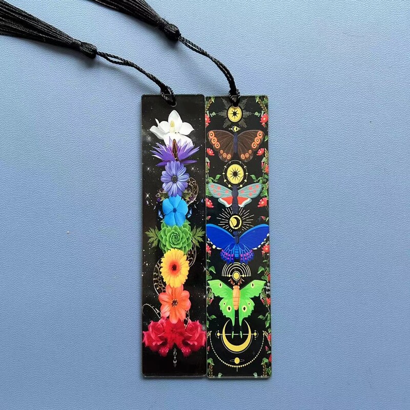 2tk Akrüül Järjehoidjad Õpilaste õppetarbed Kirjatarbed Kingitused Dekoratsioon Kingitused Raamatukontor Elupuu Kuu Taro elemendi muster