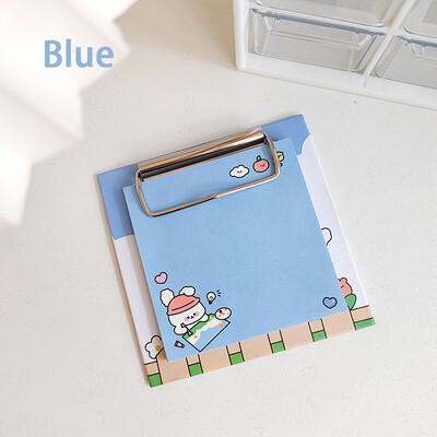 Щипка за мини дъска Лепящи бележки Ученически бележник Сладки стикери с животни