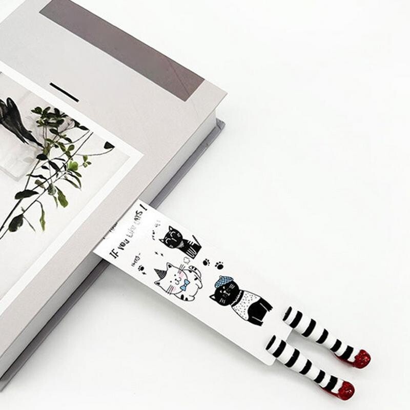 1PCS 3d Wicked Witch Bookmark Крака от ABS Witch Bookmark Ръчно изработени за любителите на книги Подаръци Канцеларски материали Офис Училищни пособия