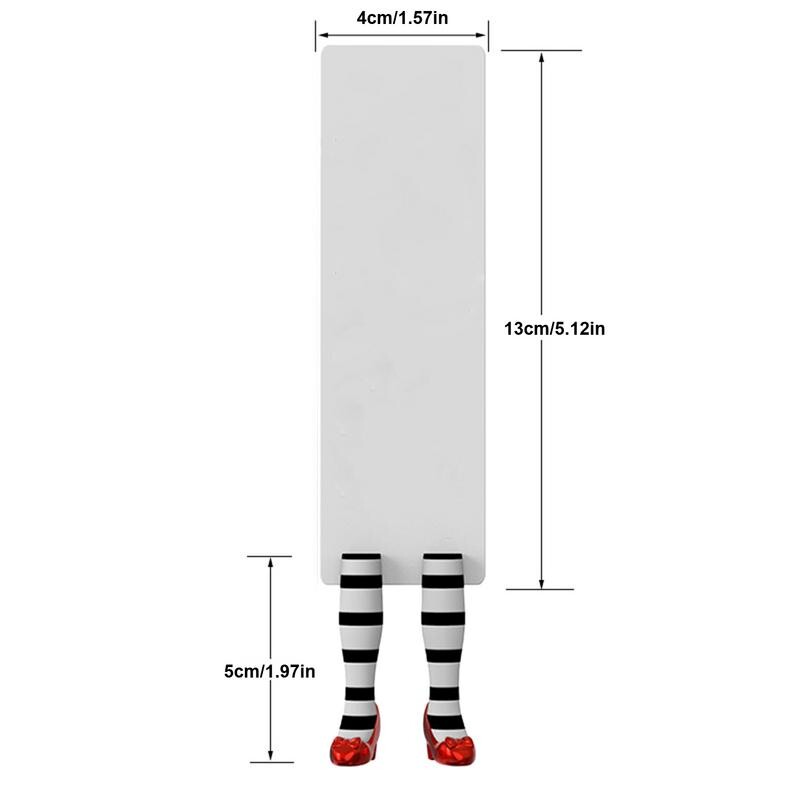 1PCS 3d Wicked Witch Bookmark Крака от ABS Witch Bookmark Ръчно изработени за любителите на книги Подаръци Канцеларски материали Офис Училищни пособия