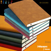 A5 A6 Sheepin тетрадка Кожен офис дневник Дневник бележник Канцеларски материали Тетрадка с черти за ученически клас 160 страници/240 страници