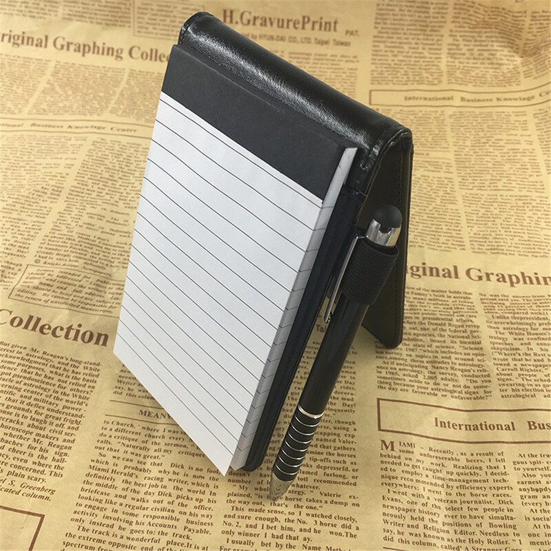 Multifuncțional din piele PU Buzunar pentru caiet mici A7 Planificator Note zilnice Mini Note Book Rezerve stilouri Business Office Work Notepad