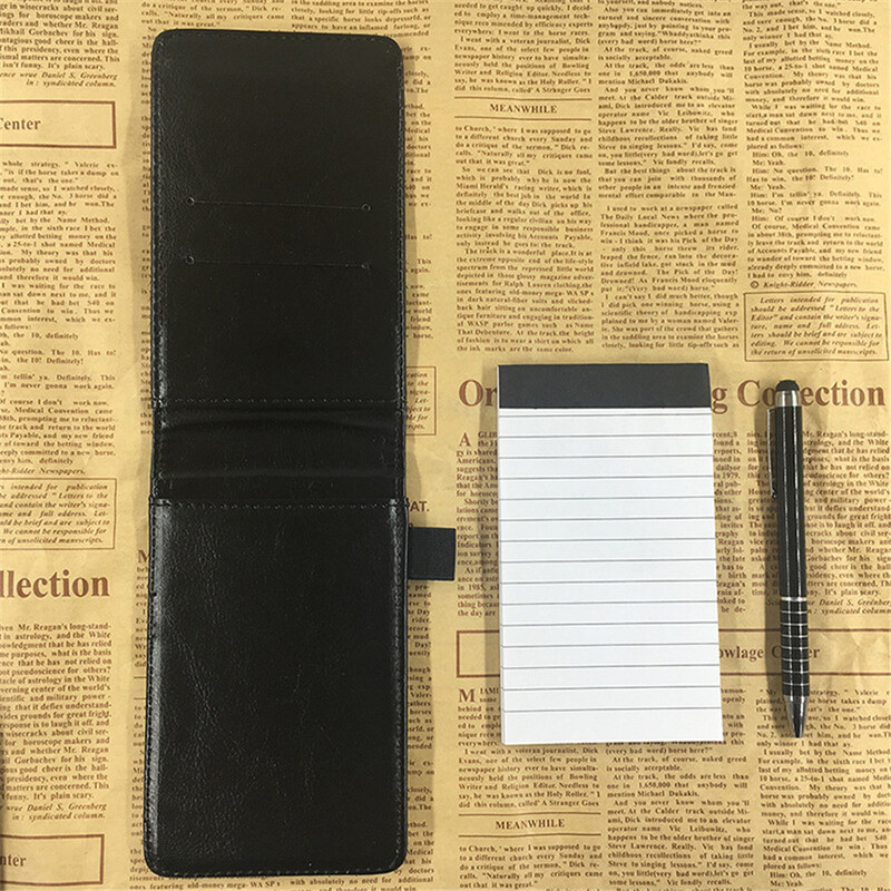 Multifuncțional din piele PU Buzunar pentru caiet mici A7 Planificator Note zilnice Mini Note Book Rezerve stilouri Business Office Work Notepad