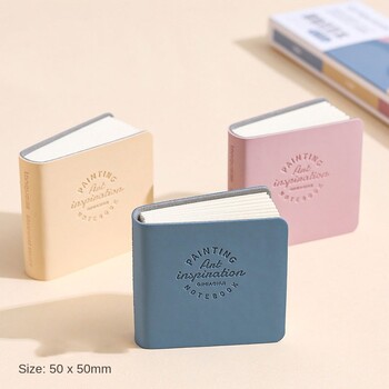 3 τμχ Cute Mini Paintbook Portable Cardboard Markbook Portable Pocket Book Compact Hand Ledger