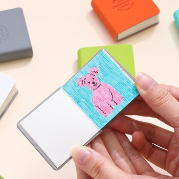 3 τμχ Cute Mini Paintbook Portable Cardboard Markbook Portable Pocket Book Compact Hand Ledger