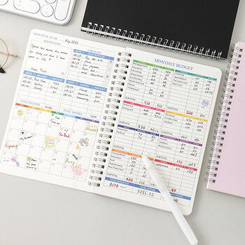 50 φύλλα Budget Planner Monthly Bill Organizer PVC Βιβλίο προϋπολογισμού σκληρό εξώφυλλο για σημειωματάριο παρακολούθησης εξόδων αποταμίευσης