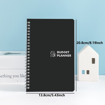 50 φύλλα Budget Planner Monthly Bill Organizer PVC Βιβλίο προϋπολογισμού σκληρό εξώφυλλο για σημειωματάριο παρακολούθησης εξόδων αποταμίευσης