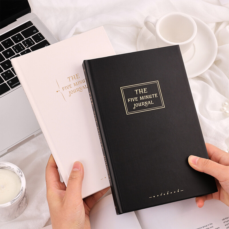 48 листа Вдъхновяващ ежедневник за благодарност Картонена корица 5-минутен размисъл Упълномощаващо утвърждение Придружител Планер без дата