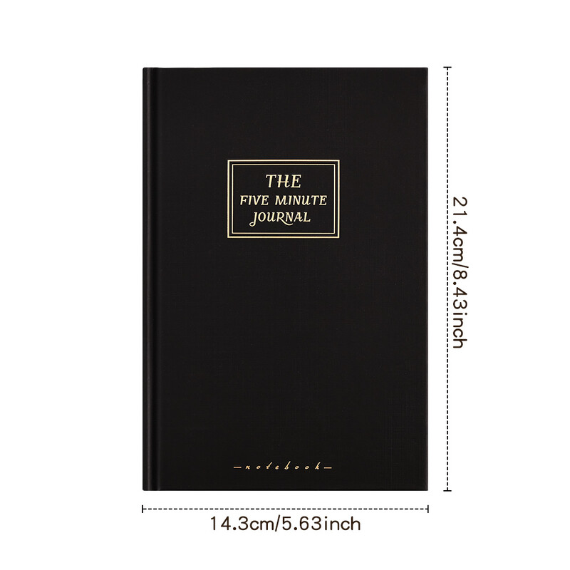 48 листа Вдъхновяващ ежедневник за благодарност Картонена корица 5-минутен размисъл Упълномощаващо утвърждение Придружител Планер без дата