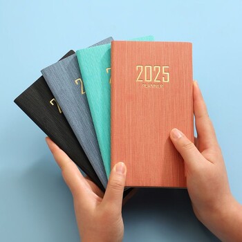 Βιβλίο 2025 A7 A7 Mini Portable Diary Weekly Planner Notebooks To Do List Αγγλικό Σημειωματάριο με Ημερολόγιο Σχολικά προμήθειες γραφείου