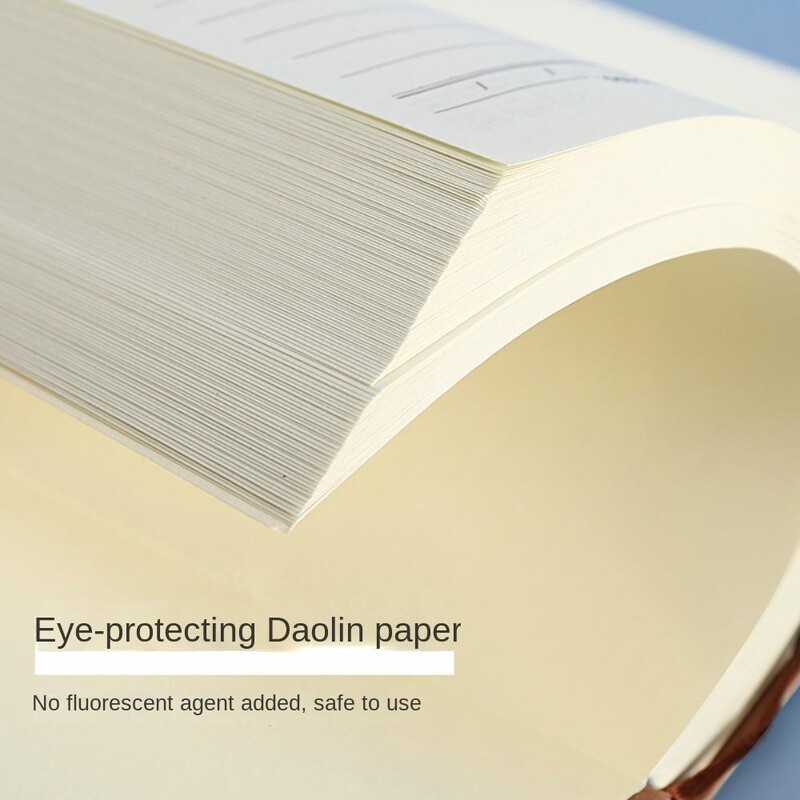 Тетрадки A6 и дневници Бележници Дневник Дневен ред 2024 Седмичен планер Хартия за писане Удебелена бизнес ретро тетрадка от овча кожа