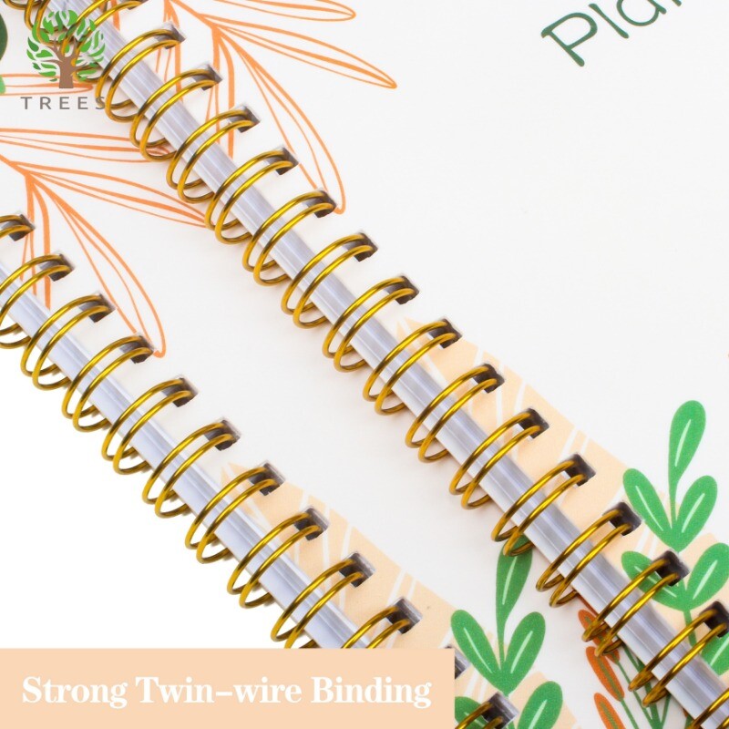 1 buc. Planificator săptămânal nedatat Caiet de sarcini Programe zilnice Jurnal de obiective în spirală cu instrument de urmărire a obiceiurilor 52 de foi